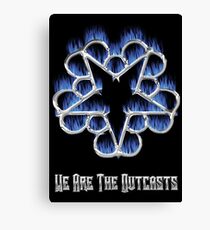 Fiery Chrome Black Veil Brides Star - We Are The Outcasts Canvas Print
