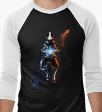 Camiseta ¾ bicolor para hombre Chakras positivos y negativos