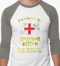 Property Of Mash 4077th Men's Baseball ¾ T-Shirt