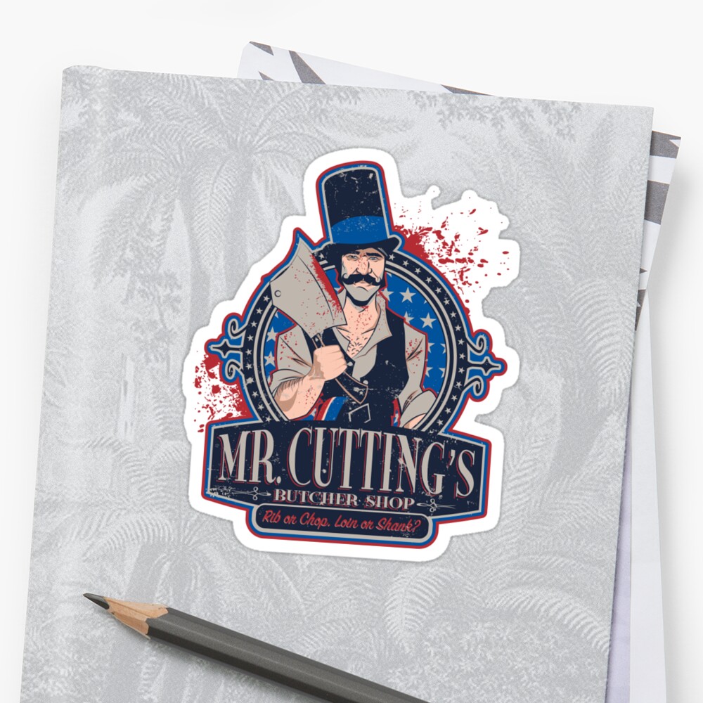 Bill The Butcher Stickers By Corrose Redbubble