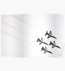 Air Force Thunderbirds Inverted Flying Poster