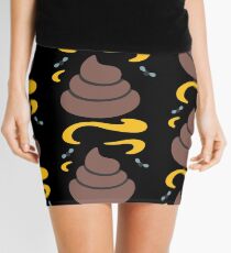EMOJI POOP Mini Skirt