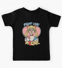 Sailor Moon- Fight Like a Girl Kids Tee