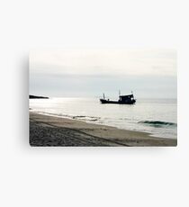 Fishing Boat, Ko Somet, Thailand Canvas Print