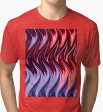 Abstract Flames Tri-blend T-Shirt