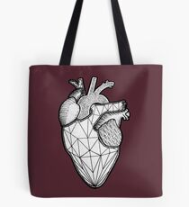 Geometric Heart Tote Bag