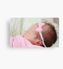 Welcome baby Tilly Canvas Print