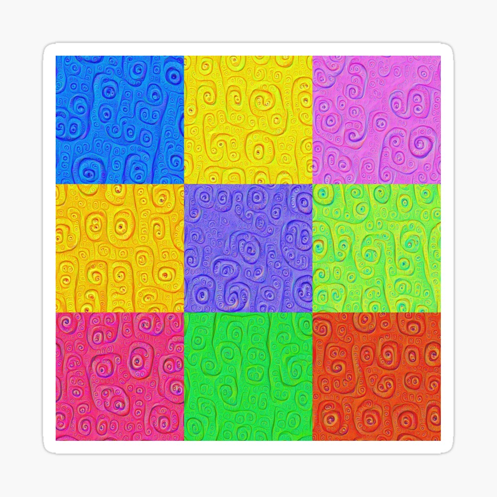 Deep Dreaming of a Color World 2K 2 Sticker