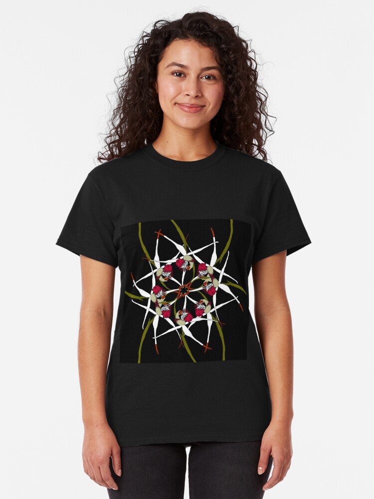 Alternate view of Exotic Orchid Spiral Design native to Western Australia Classic T-Shirt