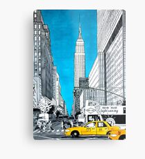 Splash Cities - New York 02 Metal Print