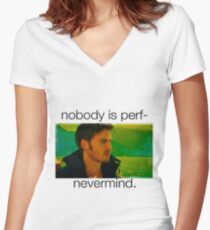 Captain Hook- OUAT Women's Fitted V-Neck T-Shirt