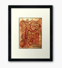 Page from the Book of Kells Framed Print