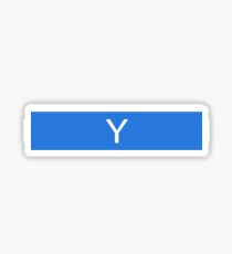 Alphabet Collection - Yankee Blue Sticker