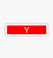 Alphabet Collection - Yankee Red Sticker
