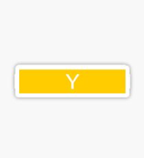 Alphabet Collection - Yankee Yellow Sticker