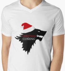 Christmas is coming Men's V-Neck T-Shirt