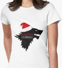 Christmas is coming Women's Fitted T-Shirt