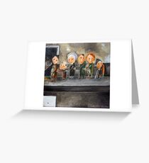 For Carp Line Greeting Card
