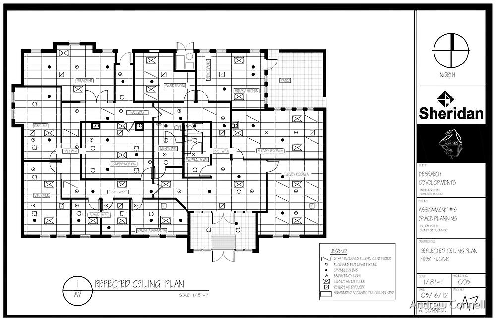 Space Planning Reflected Ceiling Plan By Andrew Connell Redbubble