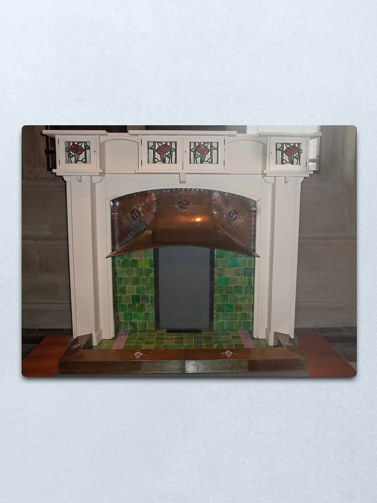 Charles Rennie Mackintosh Fireplace Metal Print By