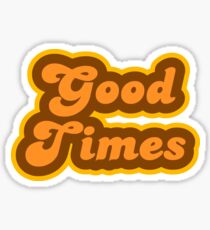 Good Times - Retro 70s - Logo Sticker