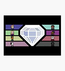 Pixel White Diamond | Community Photographic Print