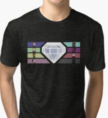 Camiseta de tejido mixto Pixel White Diamond | Comunidad