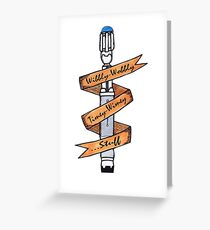 Wibbly-Wobbly Sonic. Greeting Card