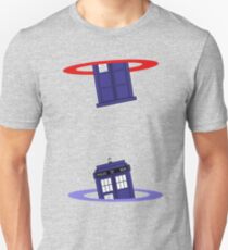 Police Box in a Portal. Slim Fit T-Shirt