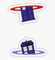 Police Box in a Portal. Sticker