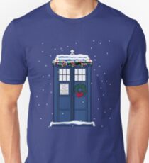 Festive Police Public Call Box. Unisex T-Shirt