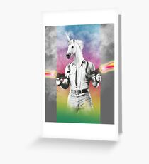 Badass Einhorn Grußkarte