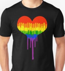 Gay Pride Drip Slim Fit T-Shirt
