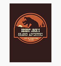 Desert Jack's Graboid Adventure logo Photographic Print