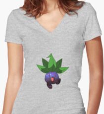Oddish - Pokemon Women's Fitted V-Neck T-Shirt