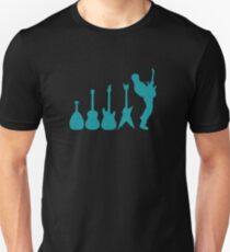 Evolution of Man and Guitar Unisex T-Shirt