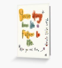 A father's Day card for a Step Dad. Greeting Card
