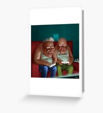 Old Gamers Greeting Card