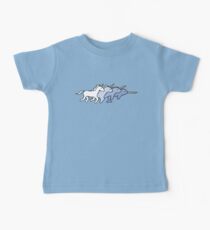 Camiseta para bebés Unicorn Narwhal Evolution