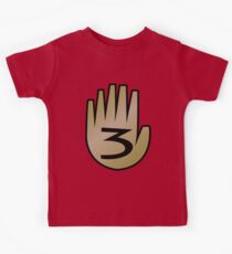 3 Hand Book From Gravity Falls Kids T-Shirt