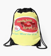 Dandy Boy Apples Drawstring Bag