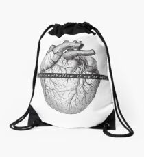 "It's only cannibalism if we are equal" Drawstring Bag