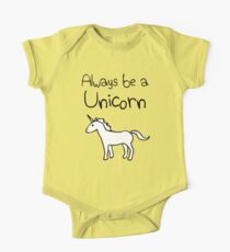 Immer ein Einhorn sein Baby Body Kurzarm