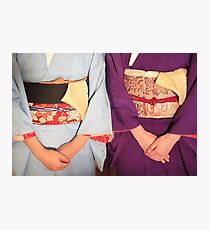 Graceful kimonos Photographic Print