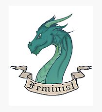 FEMINIST - Dark Dragon Photographic Print
