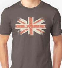grungy UK flag Slim Fit T-Shirt