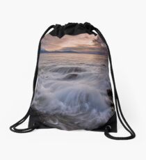 Kaikoura Fantail Wave Drawstring Bag