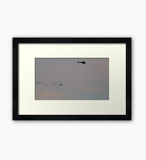 Helicopter Migration Framed Print