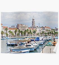 Split Waterfront Poster