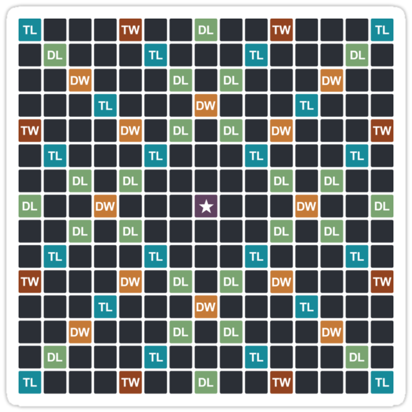 "blank word game board" stickersrobin lund redbubble